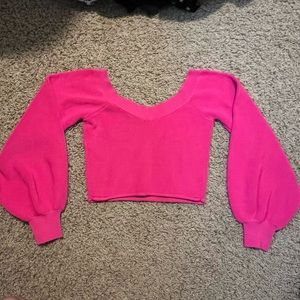 Zara Hot Pink Knit Sweater